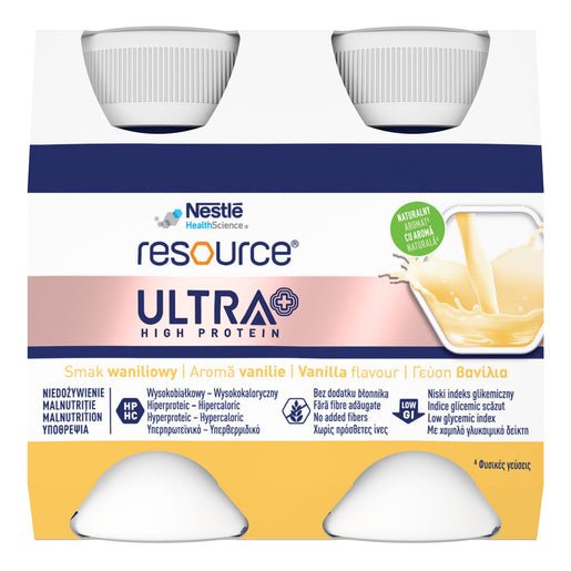 Nestlé Resource Ultra Vanilla High-Protein Nutritional Supplement 125ml – Pack of 4 - Shopping4Africa