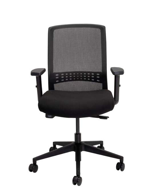 Office Chair Black Fabric Seat - Metro Midback - Shopping4Africa