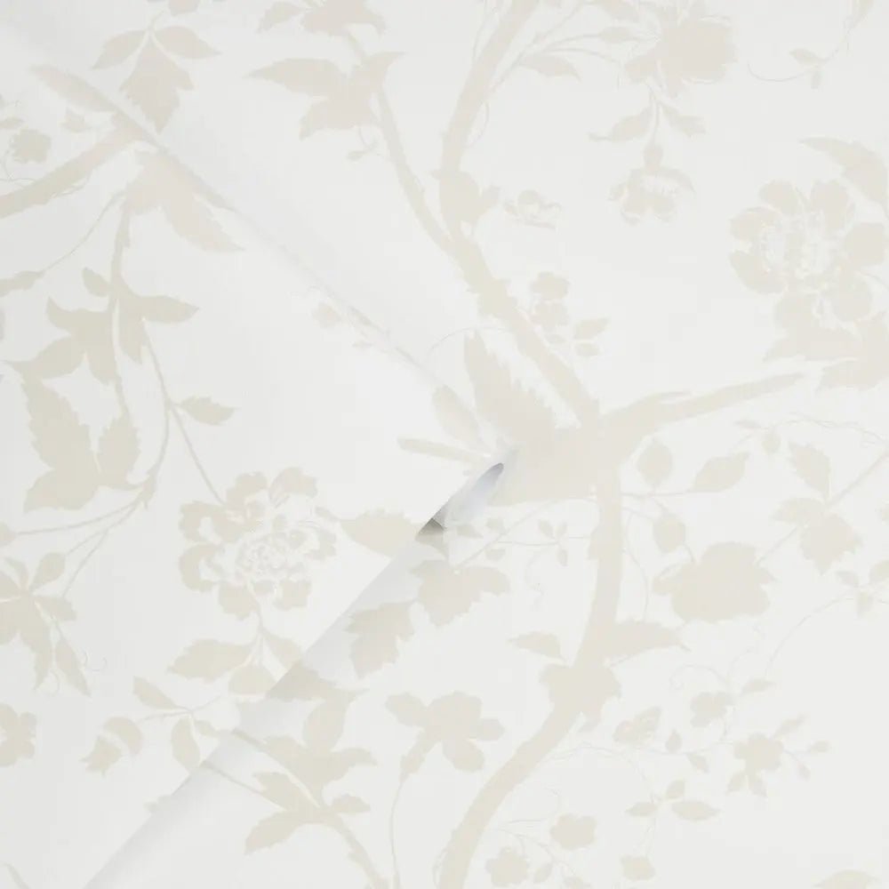 Oriental Garden Pearlescent White Wallpaper - Shopping4Africa