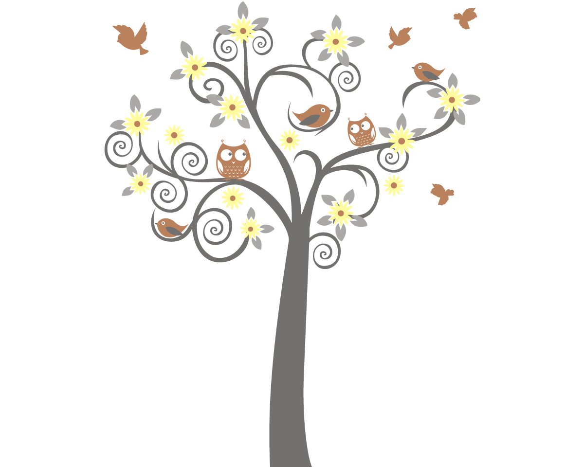 Owl Tree - Vinyl Wall Sticker