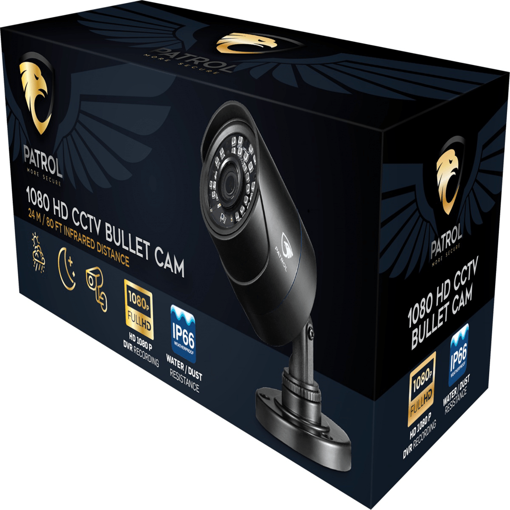 Patrol 1080P Bullet Camera - Black - Shopping4Africa