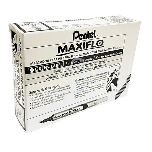 Pentel Maxiflo Marker Whiteboard Black 12's - Shopping4Africa