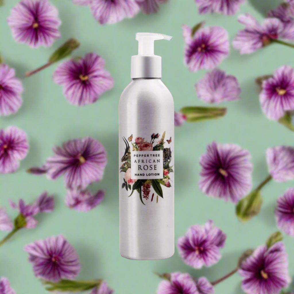 Pepper Tree African Rose Hand Lotion 250 ml Moisturising Shea Butter Hydrating Hand Care - Shopping4Africa
