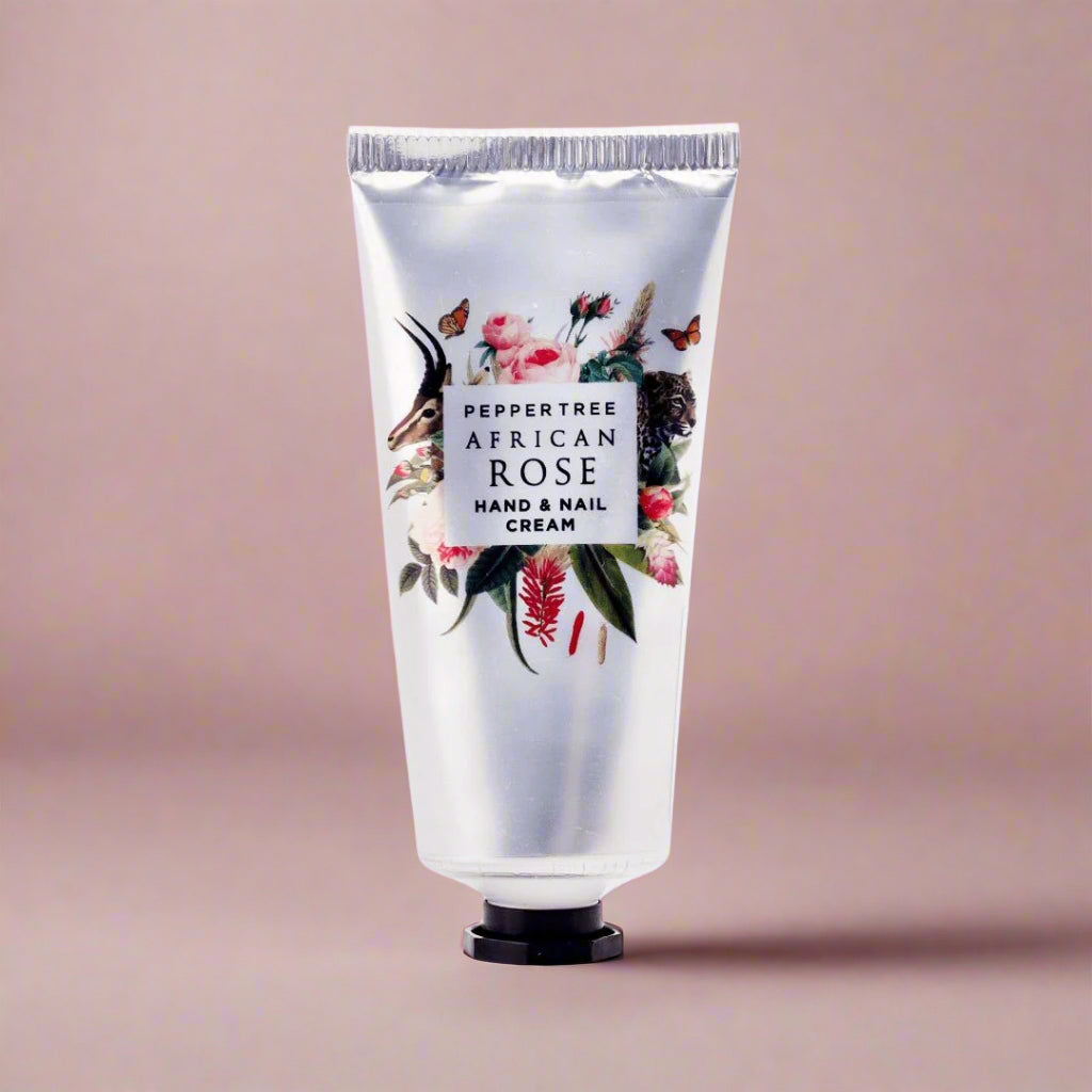 Pepper Tree African Rose Hand & Nail Cream 50 ml Luxurious Hydration Moisturising Shea Butter - Shopping4Africa