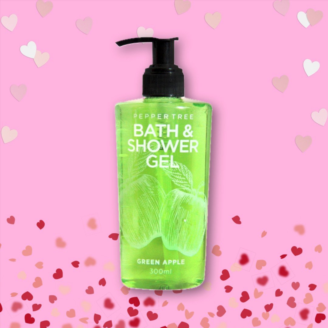 Pepper Tree Fruity Bath & Shower Gel Green Apple 300ml Refreshing Cleanser Gentle Formula - Shopping4Africa