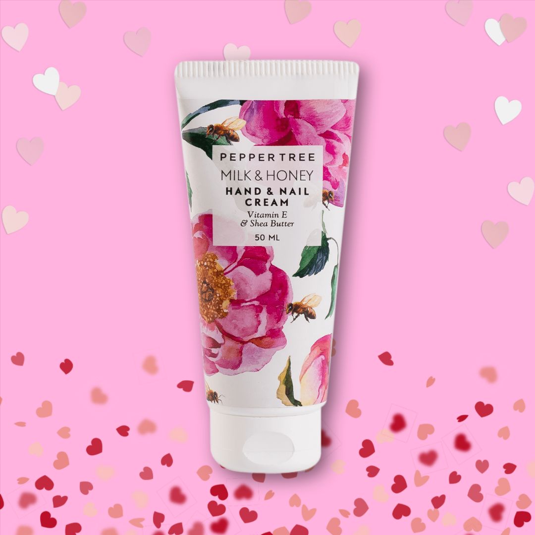 Pepper Tree Hand & Nail Cream Milk & Honey 50 ml Enriched With Vitamin E Shea Butter - Shopping4Africa