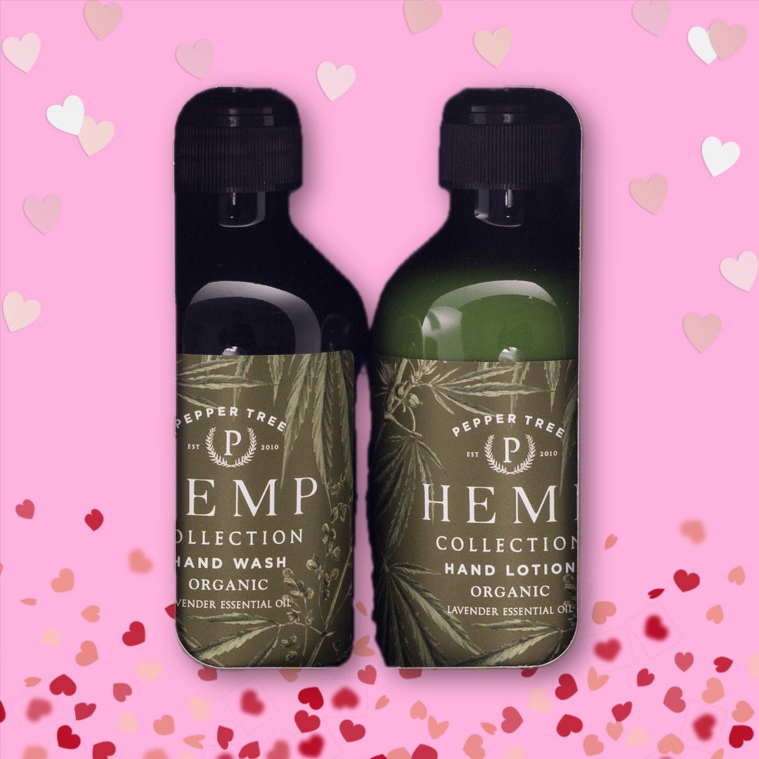 Pepper Tree Hemp Hand Wash & Lotion Gift Set 300ml Nourishing Moisturiser - Shopping4Africa