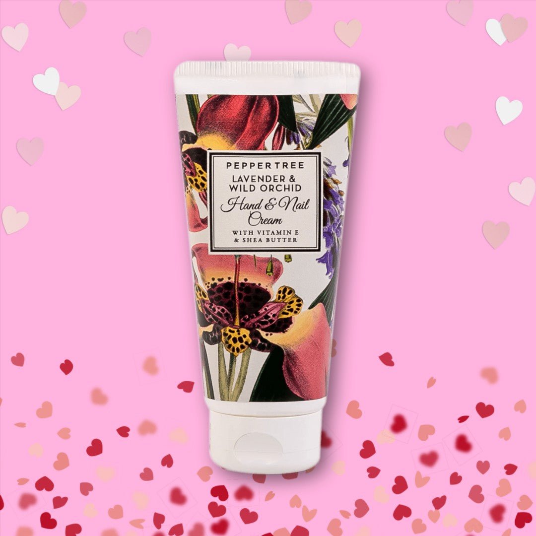 Pepper Tree Lavender & Wild Orchid Hand & Nail Cream 50 ml Skincare Moisturiser Vitamin E Shea Butter - Shopping4Africa