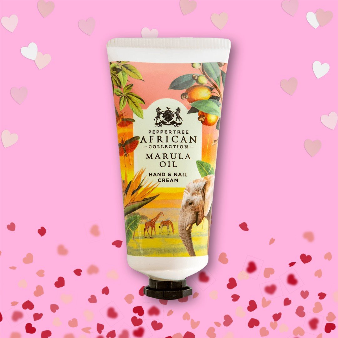 Pepper Tree Marula Moisturising Hand and Nail Cream 50ml - Hydrating Shea Butter, Vitamin E & Oils - Shopping4Africa