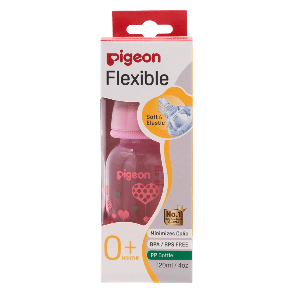 Pigeon Flexible Bottle Std Neck 120ml 0m+ Pink - Shopping4Africa
