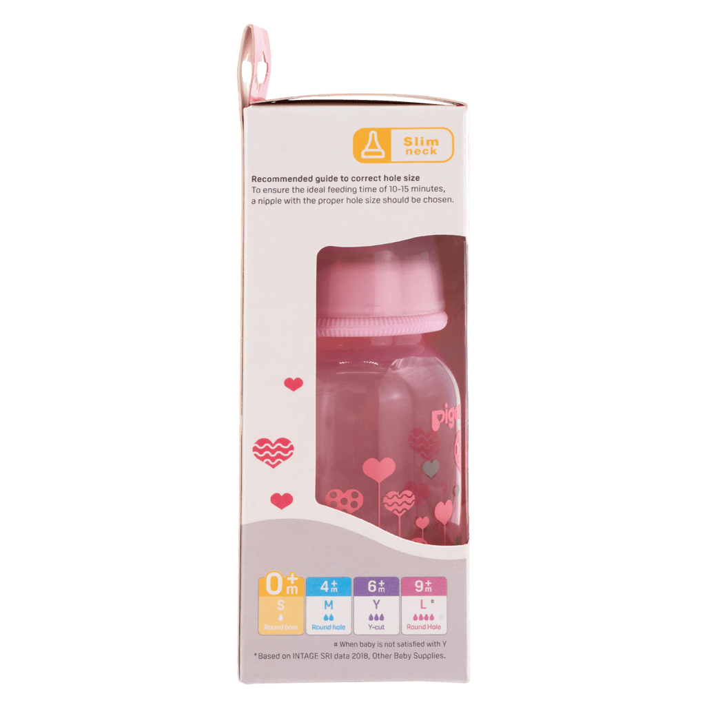 Pigeon Flexible Bottle Std Neck 120ml 0m+ Pink - Shopping4Africa