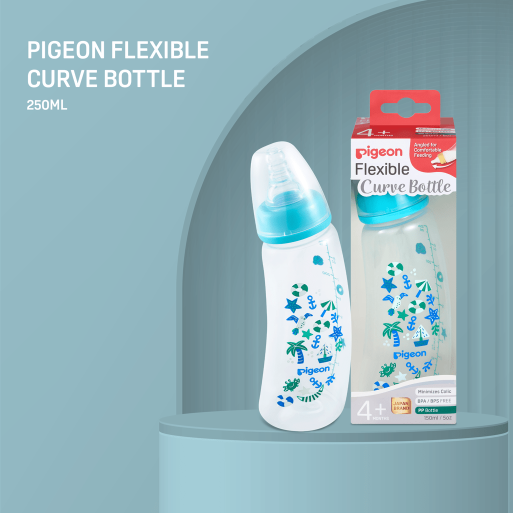 Pigeon Flexible Curve Bottle 250ml 0m+ Beach - Shopping4Africa