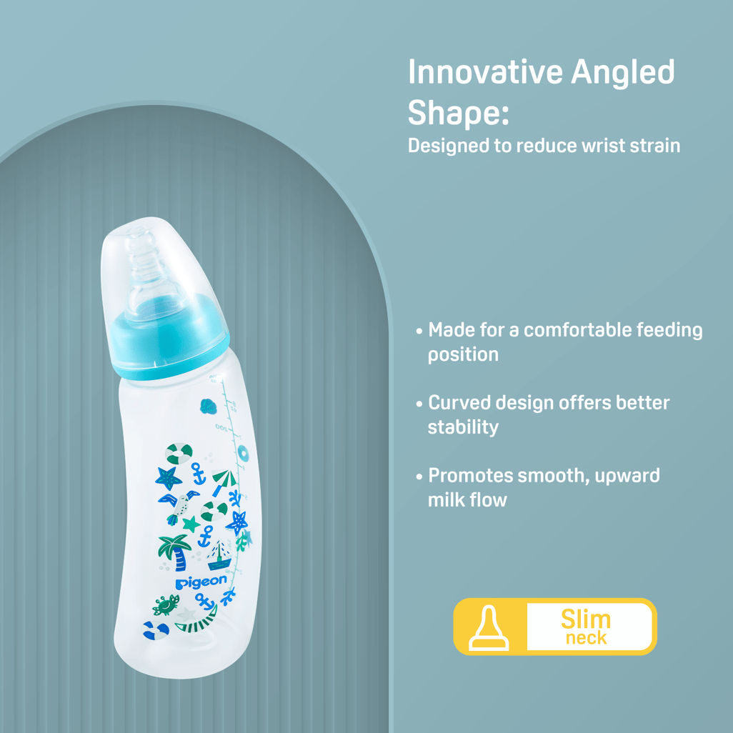 Pigeon Flexible Curve Bottle 250ml 0m+ Beach - Shopping4Africa