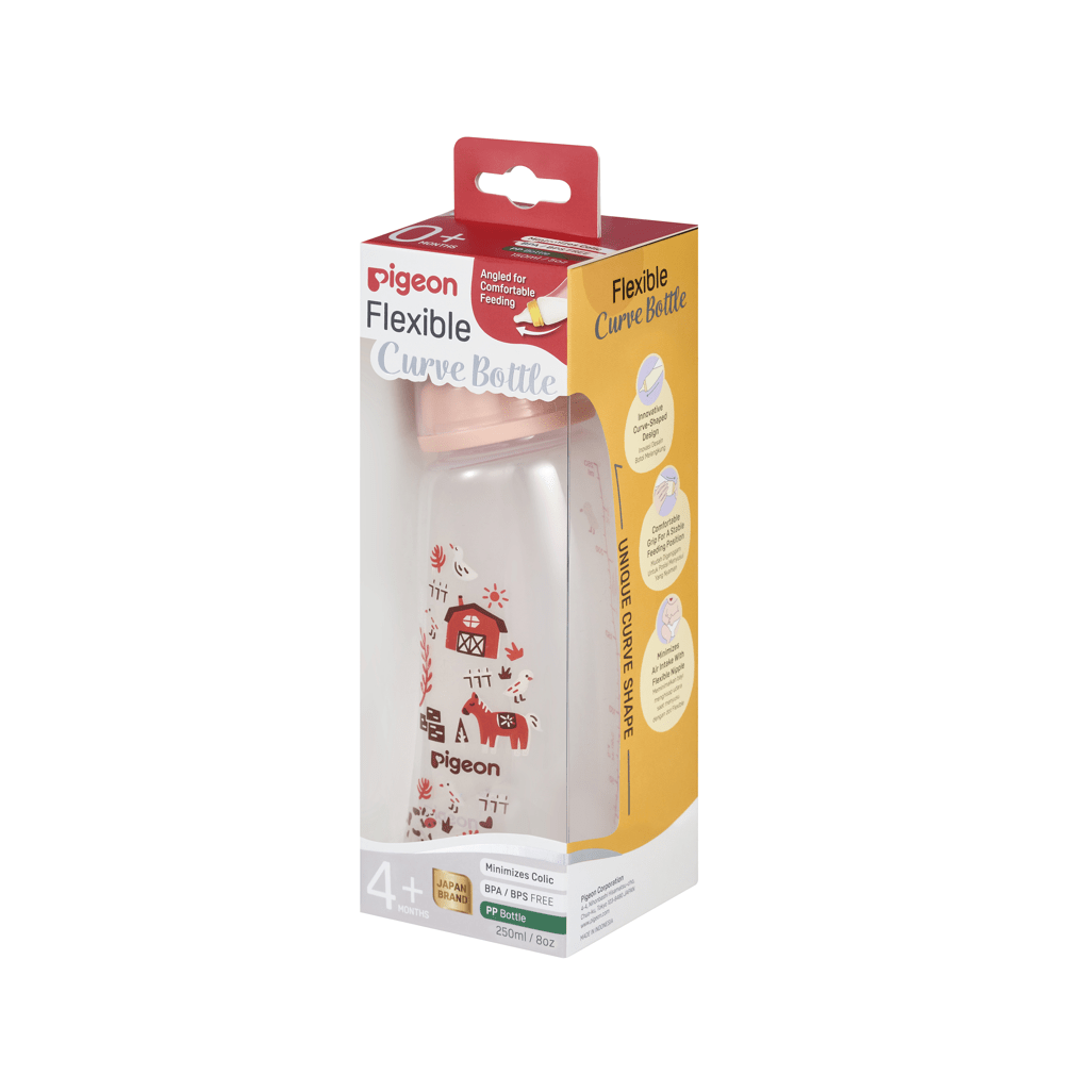 Pigeon flexible Curve Bottle 250ml 4m+ Farm - Shopping4Africa