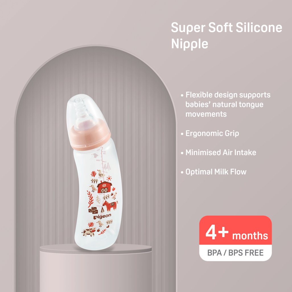 Pigeon flexible Curve Bottle 250ml 4m+ Farm - Shopping4Africa