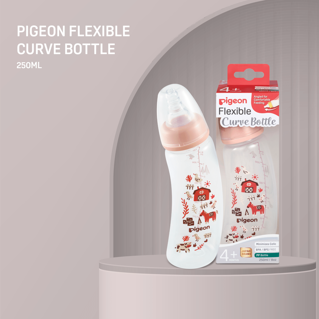 Pigeon flexible Curve Bottle 250ml 4m+ Farm - Shopping4Africa