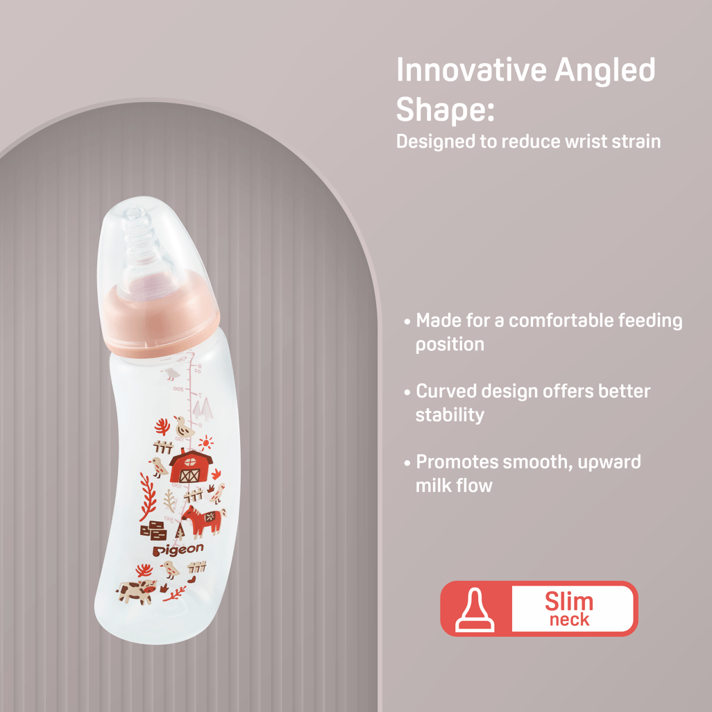 Pigeon flexible Curve Bottle 250ml 4m+ Farm - Shopping4Africa