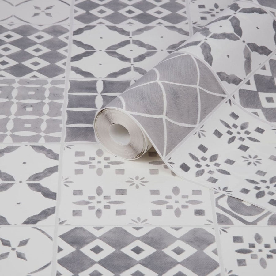 Porches Mosaic Grey - Wallpaper - Shopping4Africa