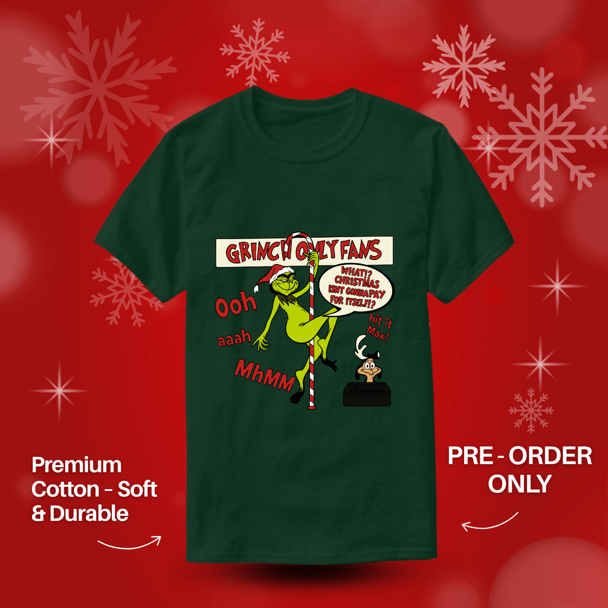 PRE - ORDER - The Grinch Christmas T-Shirt - Shopping4Africa
