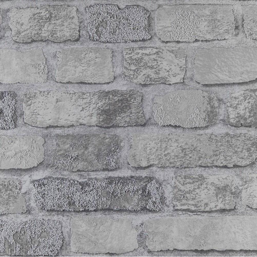 Princess Street Grey Brick Wallpaper - Shopping4Africa