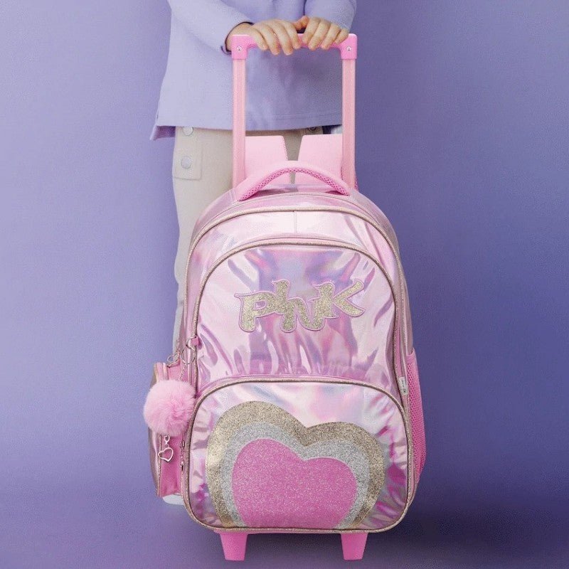 Quest Mirror - Glitz Trolley Backpack - Pink - Shopping4Africa