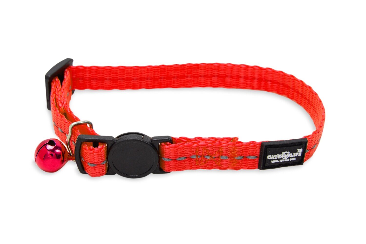 Reflective Supersoft Webbing Cat Collar Red - Shopping4Africa