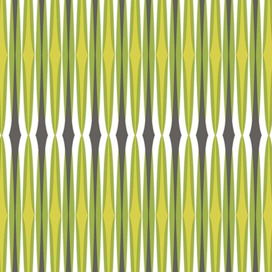 Retro Century Stripe Lime Green Wallpaper - Shopping4Africa