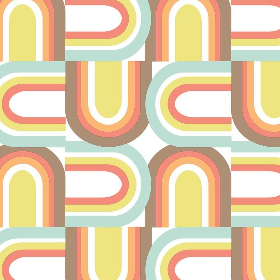 Retro U - Turn Multi Wallpaper - Shopping4Africa