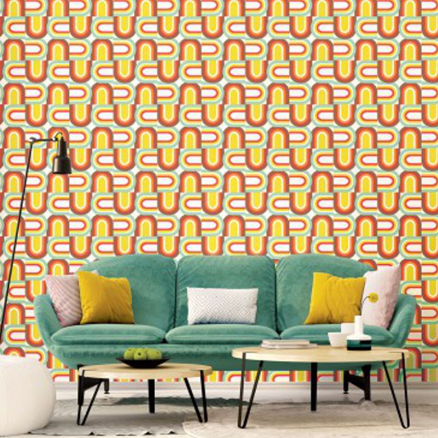 Retro U - Turn Multi Wallpaper - Shopping4Africa