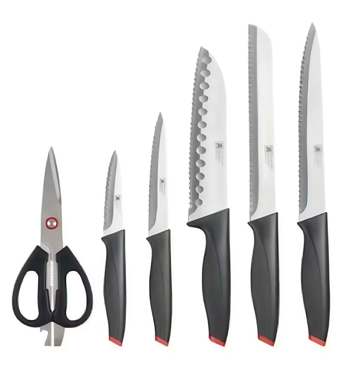 Richardson Sheffield Laser Cuisine knife block 6 - piece Black - Shopping4Africa
