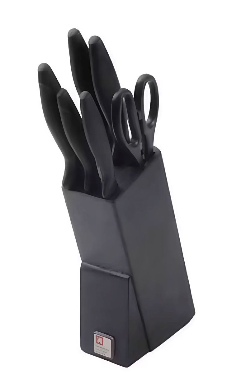 Richardson Sheffield Laser Cuisine knife block 6 - piece Black - Shopping4Africa
