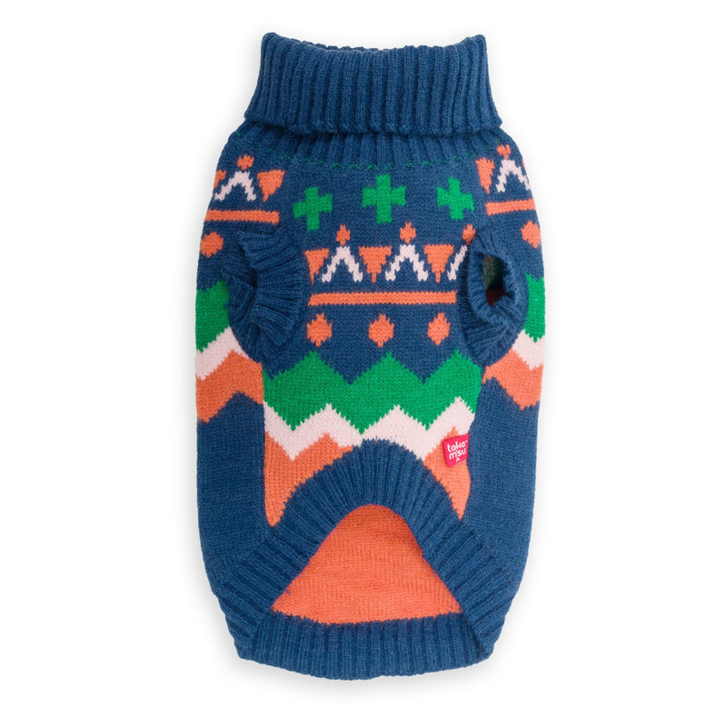 Roll Neck Boho Sweater Navy - Shopping4Africa