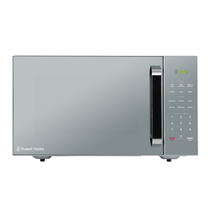 Russell Hobbs 45L Silver Mirror Microwave RHEM45L - Shopping4Africa