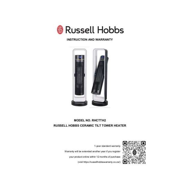 Russell Hobbs Ceramic Tilt Tower Heater RHCTTH2 - Shopping4Africa