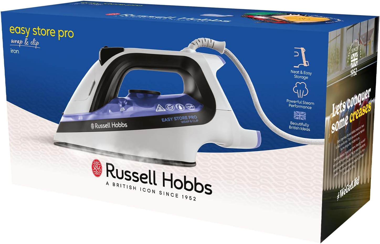 Russell Hobbs Easy Store Pro Wrap & Clip Steam Iron 26730SA - Shopping4Africa
