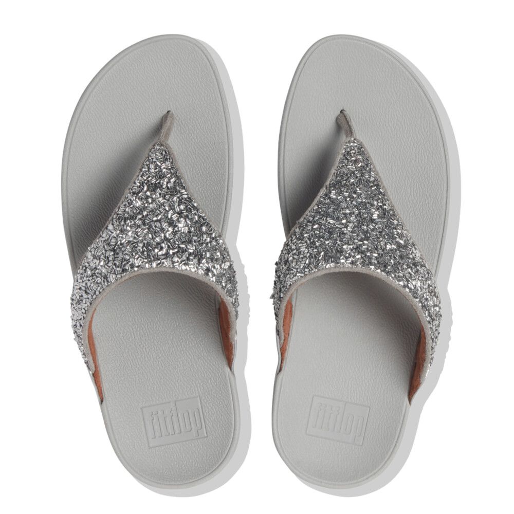 FitFlop Lulu Shimmerfoil Silver