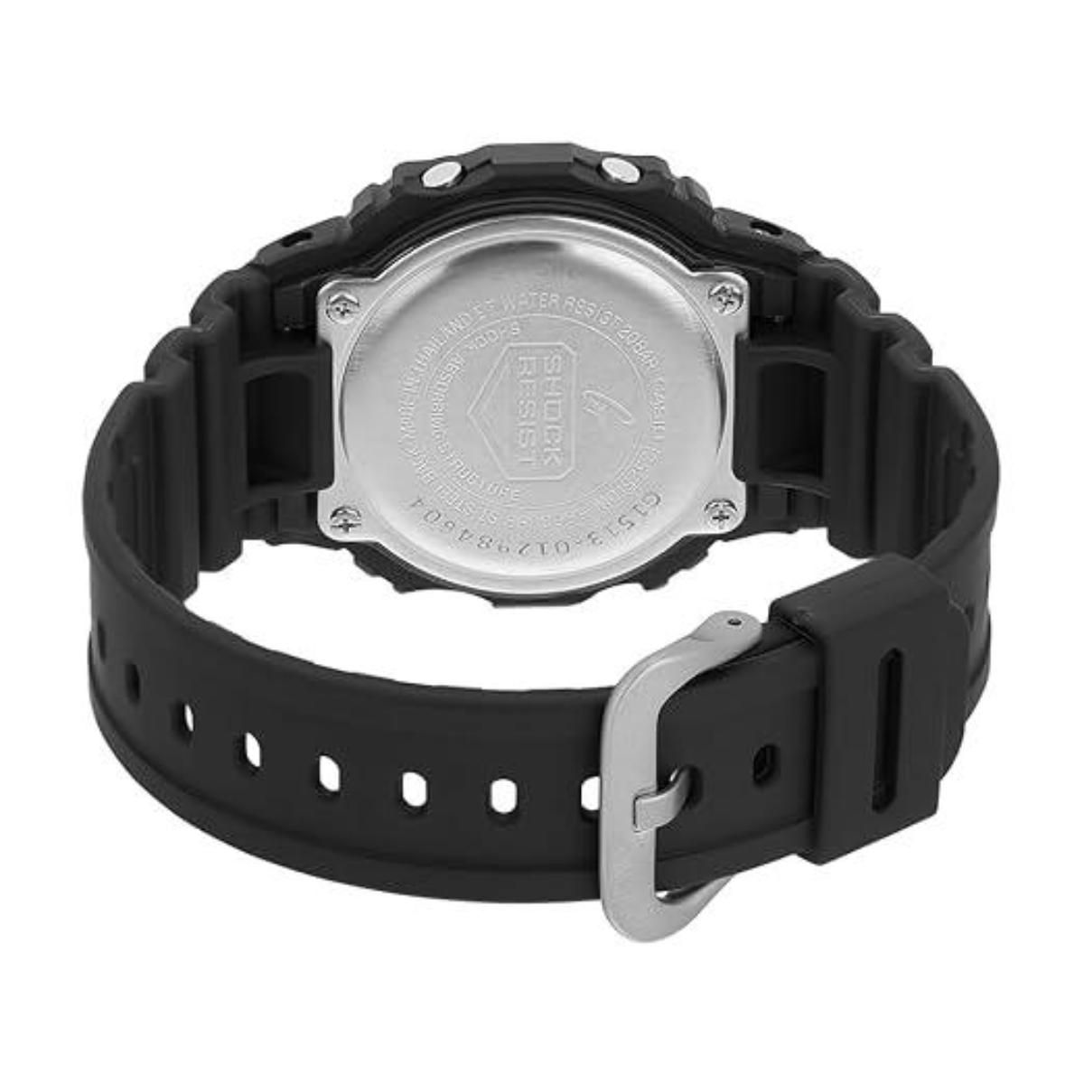 Casio Men's Black Digital Rubber Strap Watch-DW-5600UBB-1DR