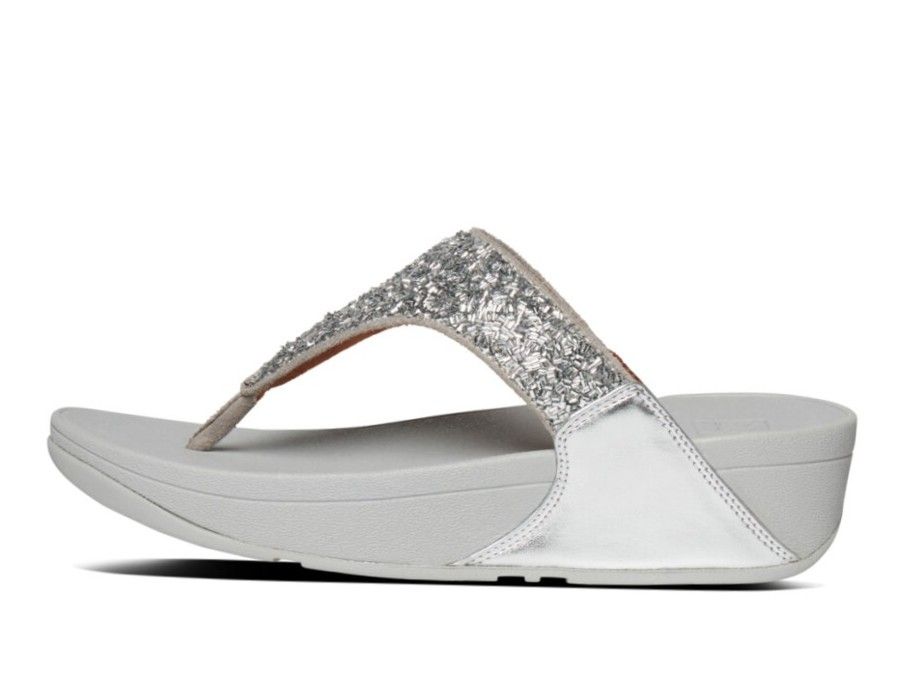 FitFlop Lulu Shimmerfoil Silver