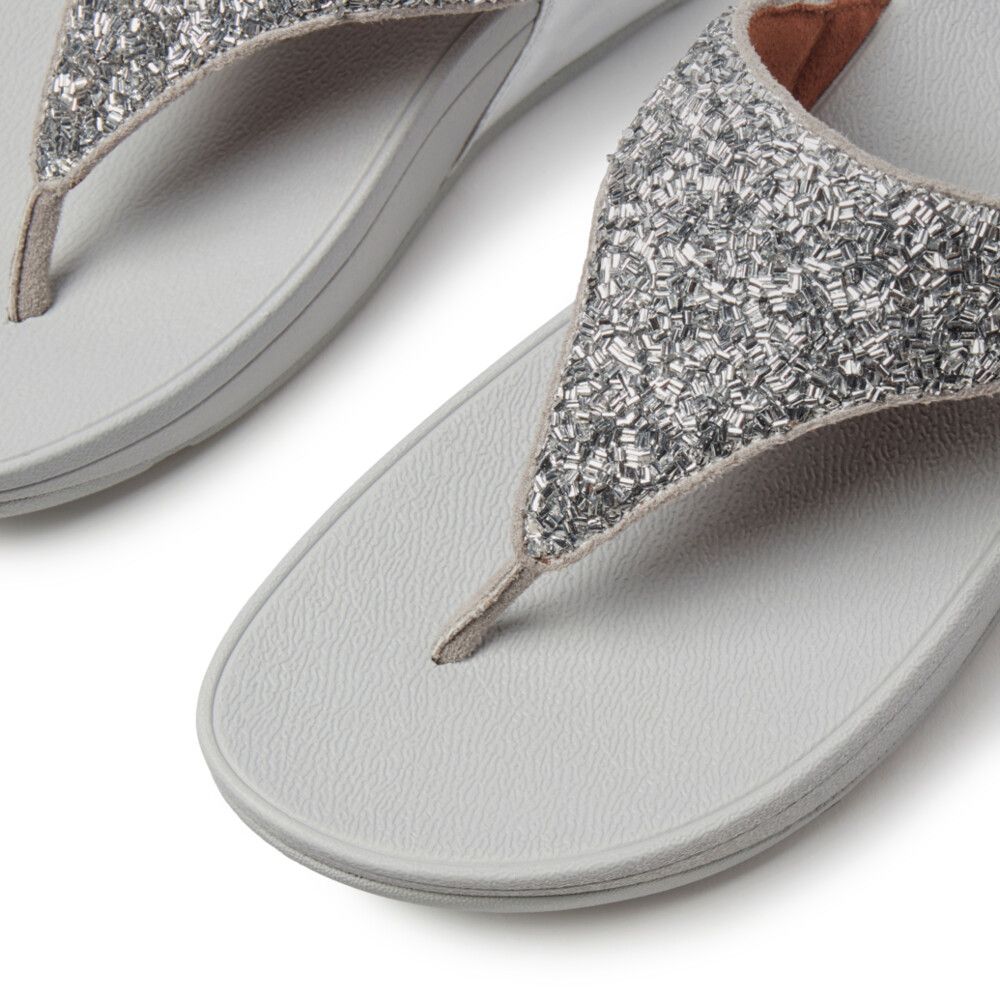 FitFlop Lulu Shimmerfoil Silver