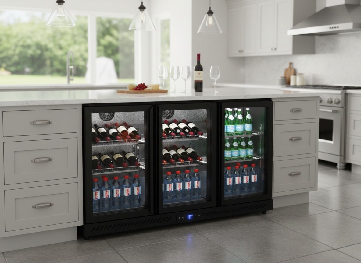 JVC 320L Under-counter 3 Door Beverage Cooler WG-NRFB32B5S