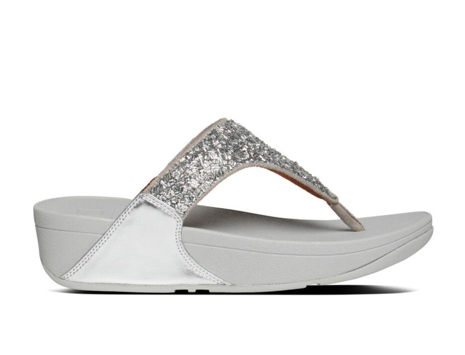 FitFlop Lulu Shimmerfoil Silver