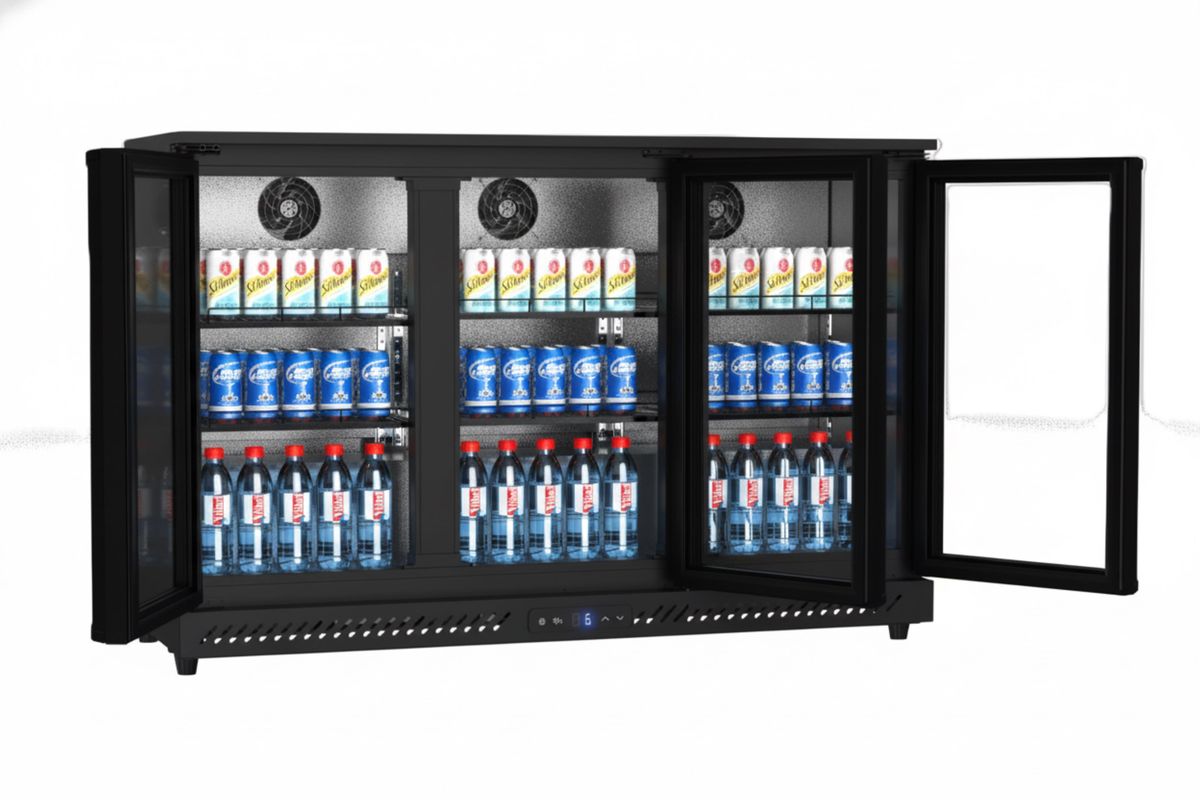 JVC 320L Under-counter 3 Door Beverage Cooler WG-NRFB32B5S