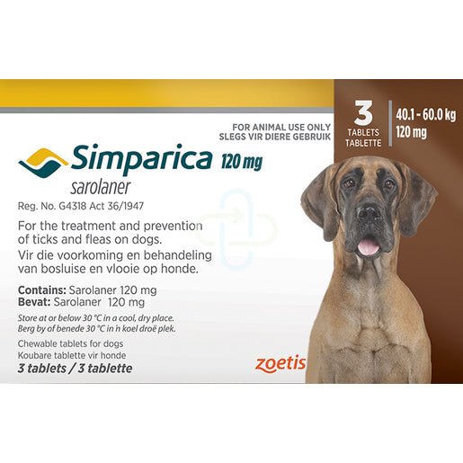 Simparica 120mg 40kg-60kg Choco @ 3 - Shopping4Africa