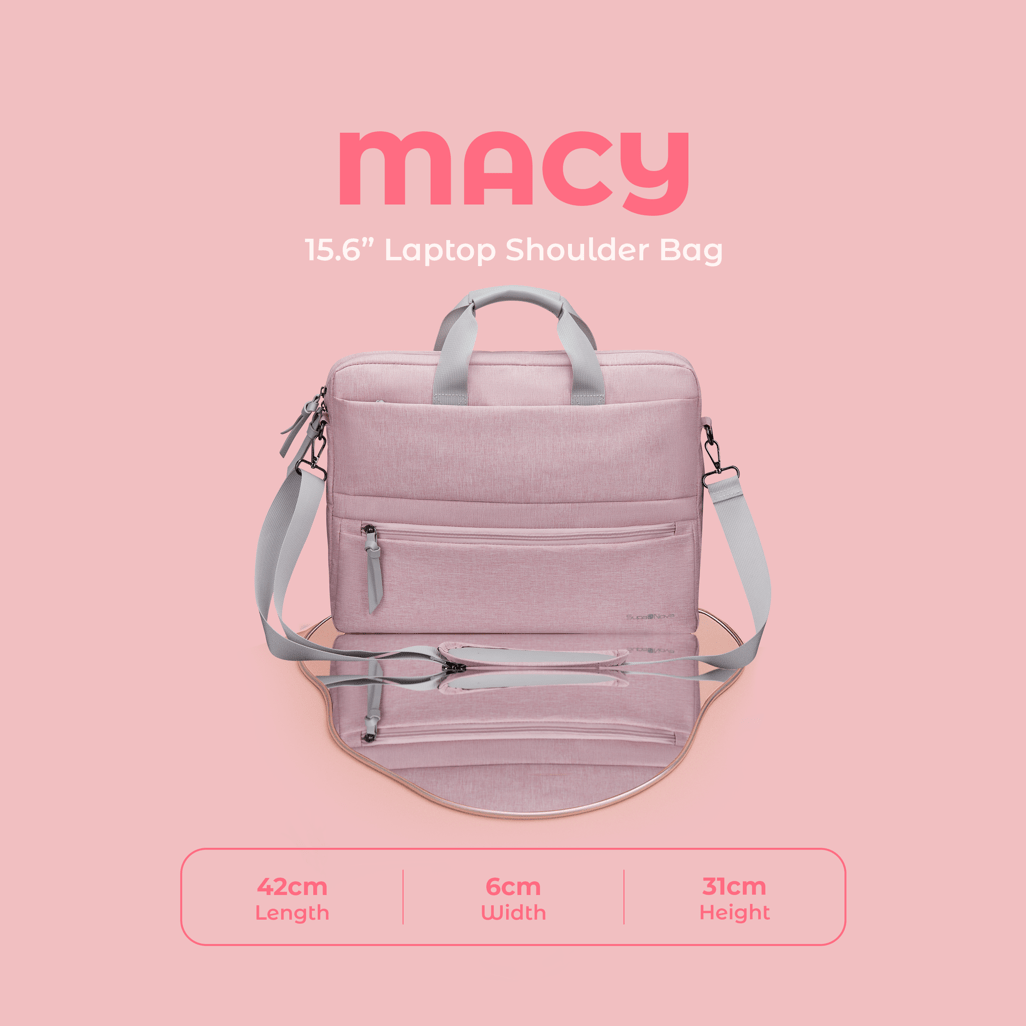 SupaNova Macy 15.6 - inch Laptop Shoulder Bag Pink - Shopping4Africa