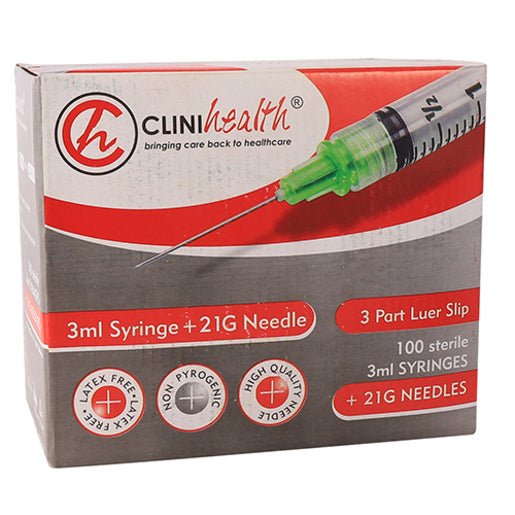 Syri 3ML + Needle 21GX38mm Clinih 100~ - Shopping4Africa