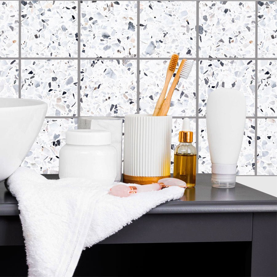 Terrazzo Grey - Vinyl Wall Tiles - Shopping4Africa