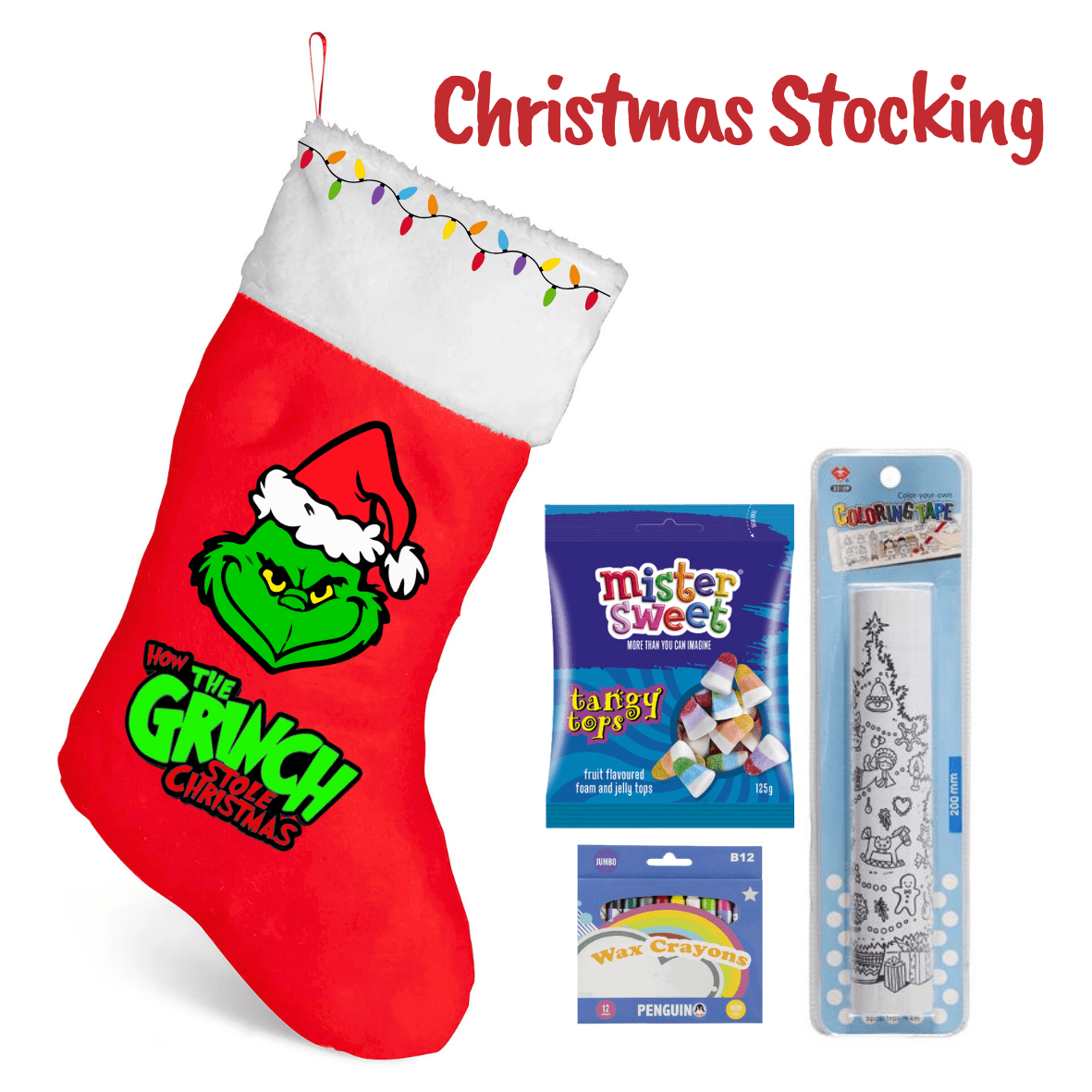 The Grinch Christmas Stocking - Kids Activity - Shopping4Africa