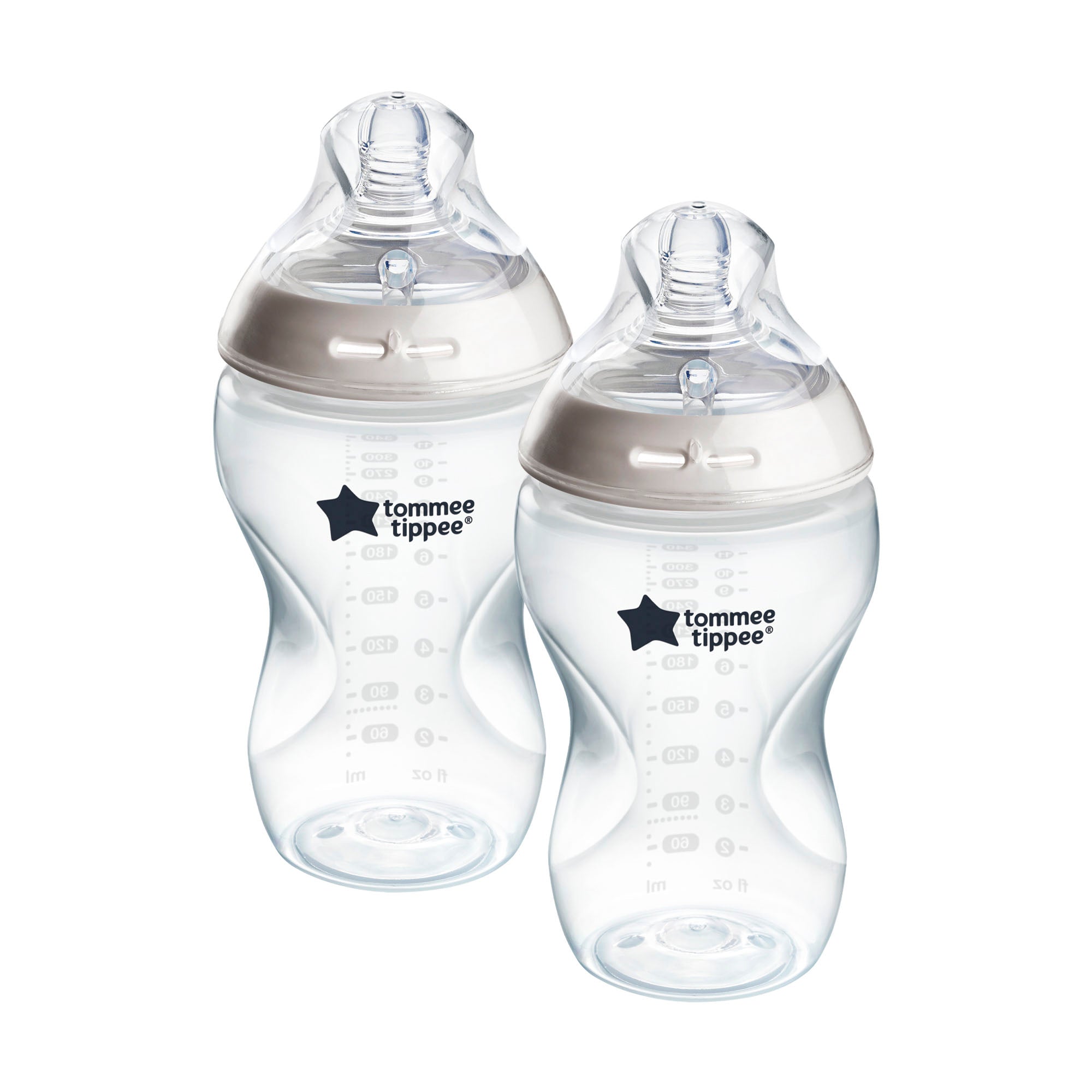 Tommee Tippee Closer To Nature Start 340Ml Self Sterilizing Clear Bottle 2Pk 3M+ - Shopping4Africa