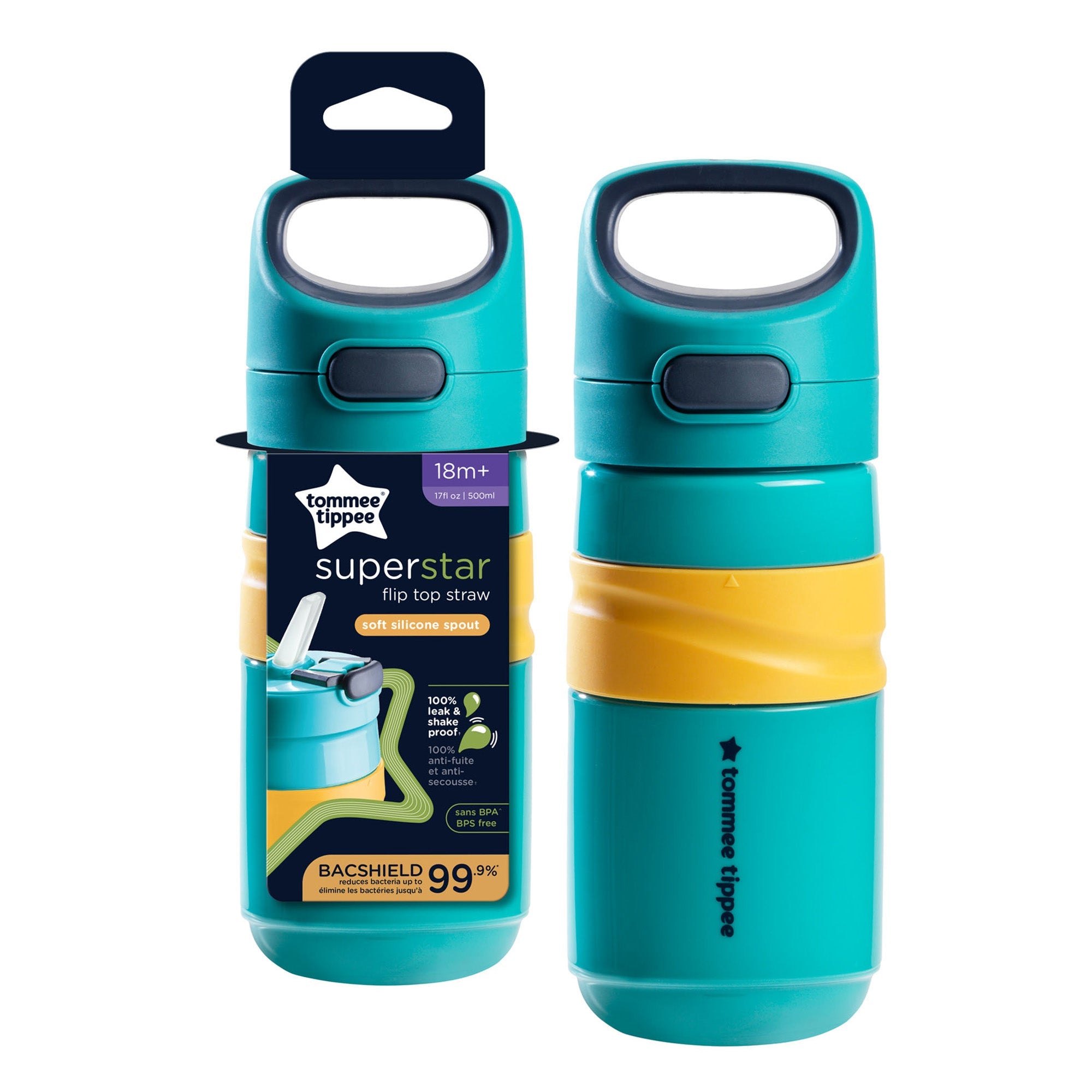 Tommee Tippee Flip Top Sportee 500Ml Cup - Blue - Shopping4Africa