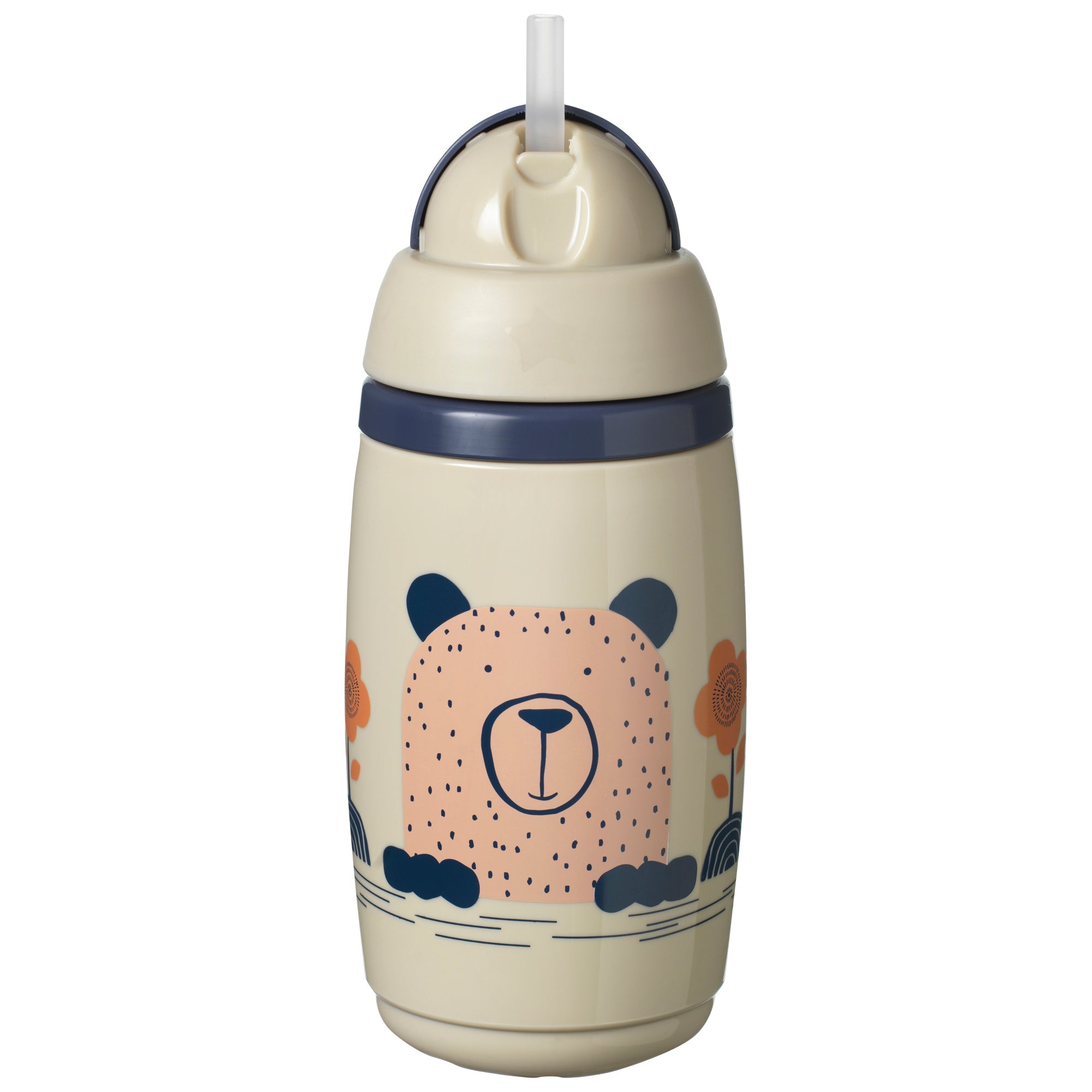 Tommee Tippee Insulated Leak - Proof Toddler Straw Cup - Grey 36M+ - Shopping4Africa